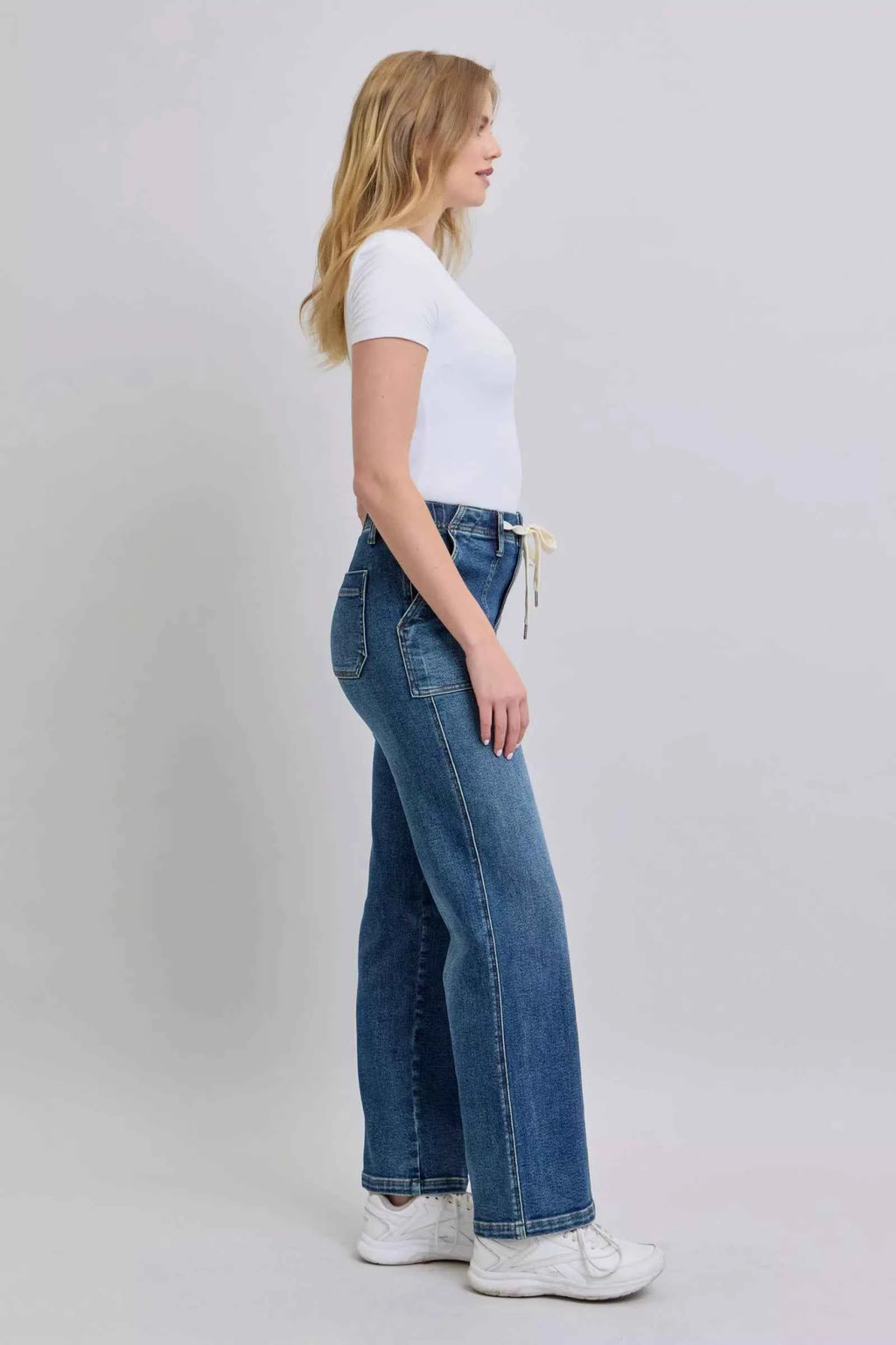 Judy Blue Drawstring Straight Jeans with Pockets b6b2e950-651b-411b-8375-4dfcc1ba08f2-Max-Origin