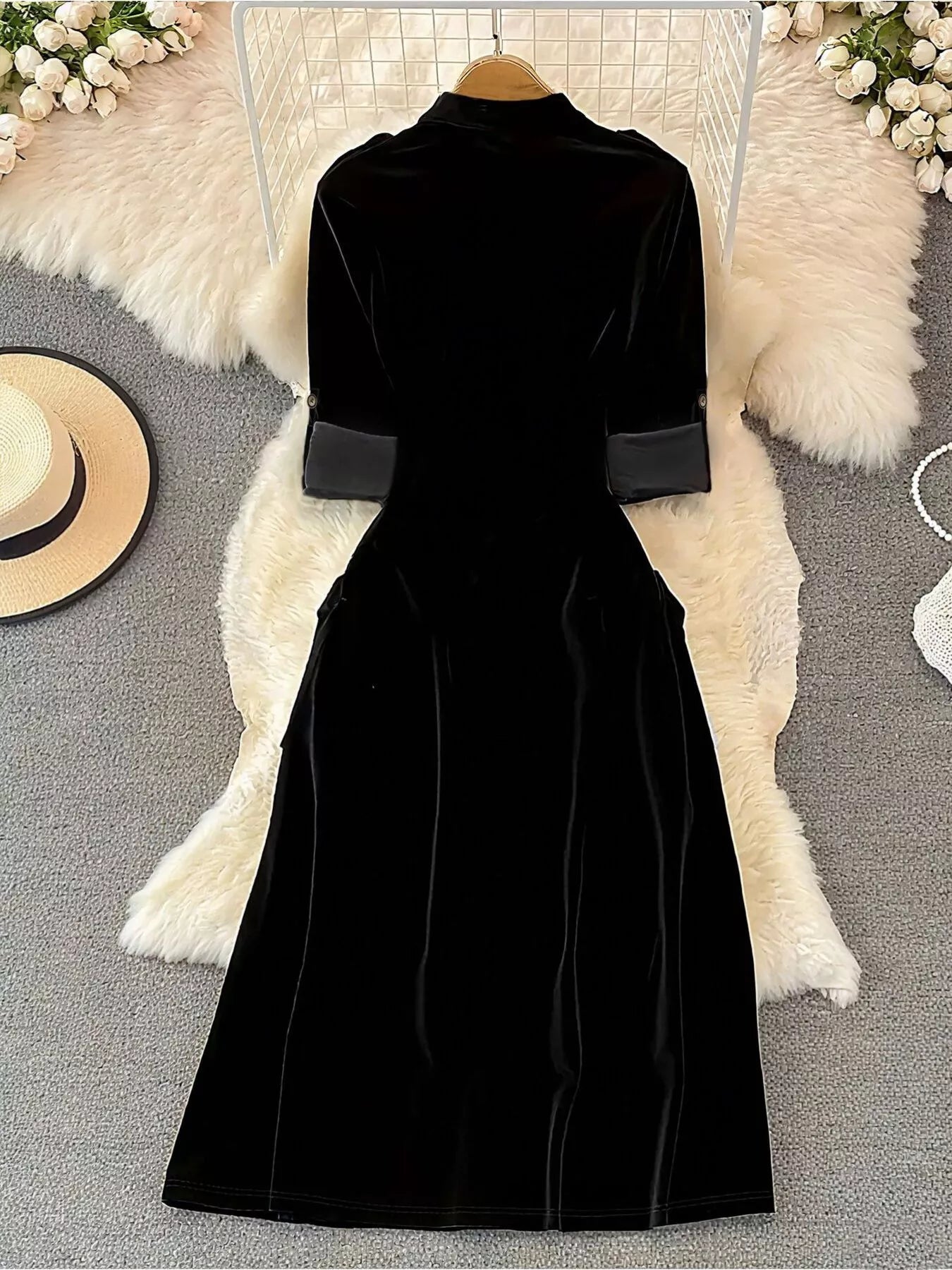 Velvet Button-Down Midi Dress b6c27d8c-cfb1-4419-8f92-43f4c2ba2d37-Max-Origin