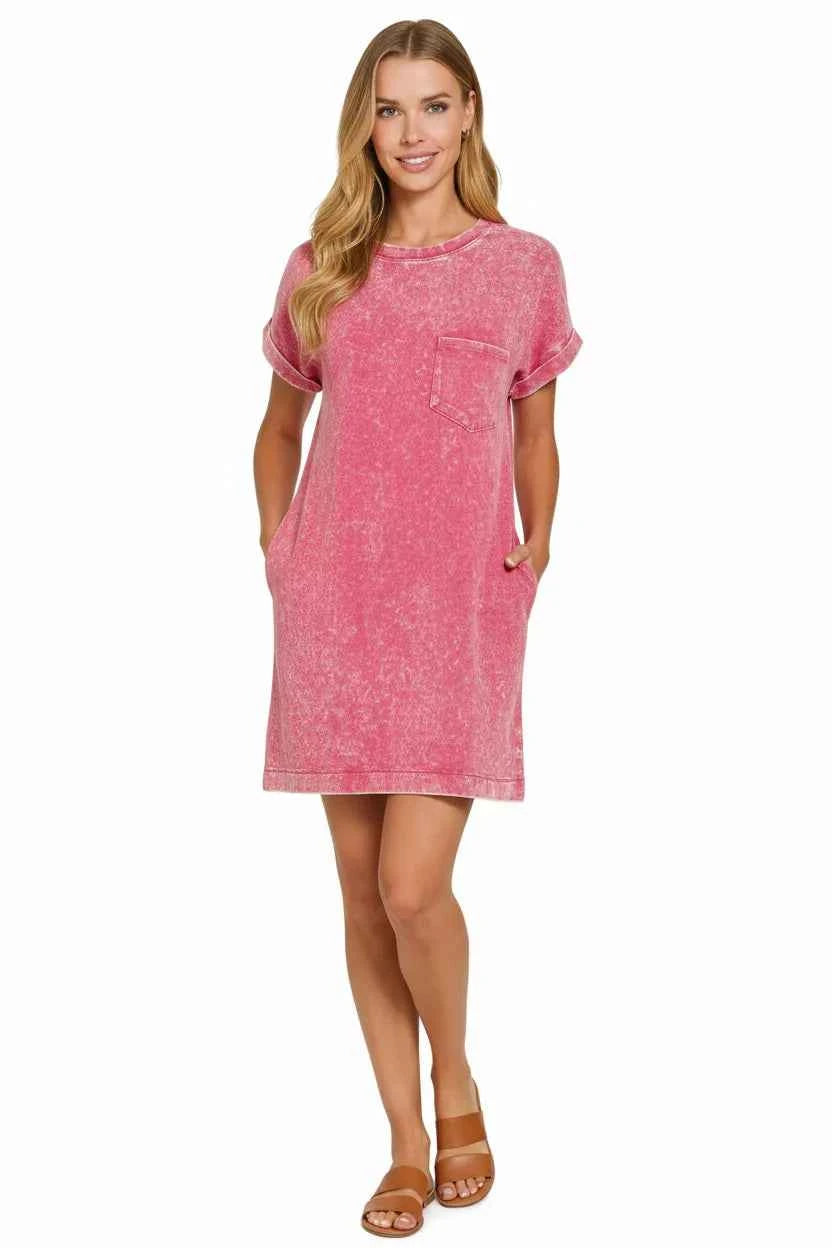 Zenana Premium Cotton Washed T-Shirt Dress b6e08938-f48c-4458-9cd4-51c3b51fd0fb-Max-Origin