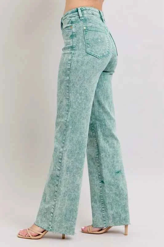 Judy Blue Full Size High Waist Garment Dyed Raw Hem Dad Jean Plus Size b757e6e4f66048e9a2bced88c812c36d-Max-Origin
