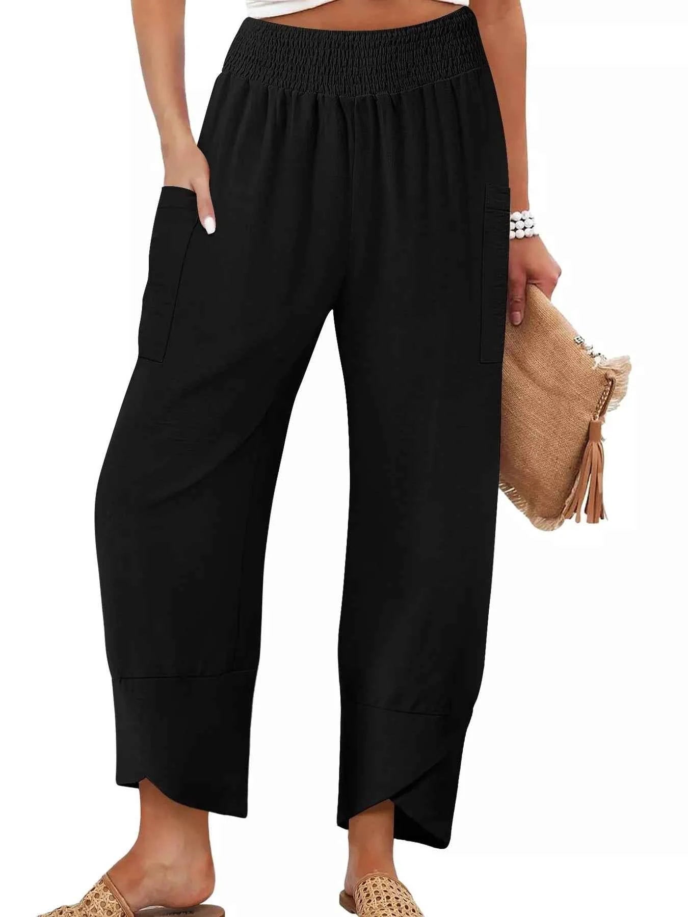 Elastic Waist Pants b7602135c3784f75a719a110792f86ea-Max-Origin