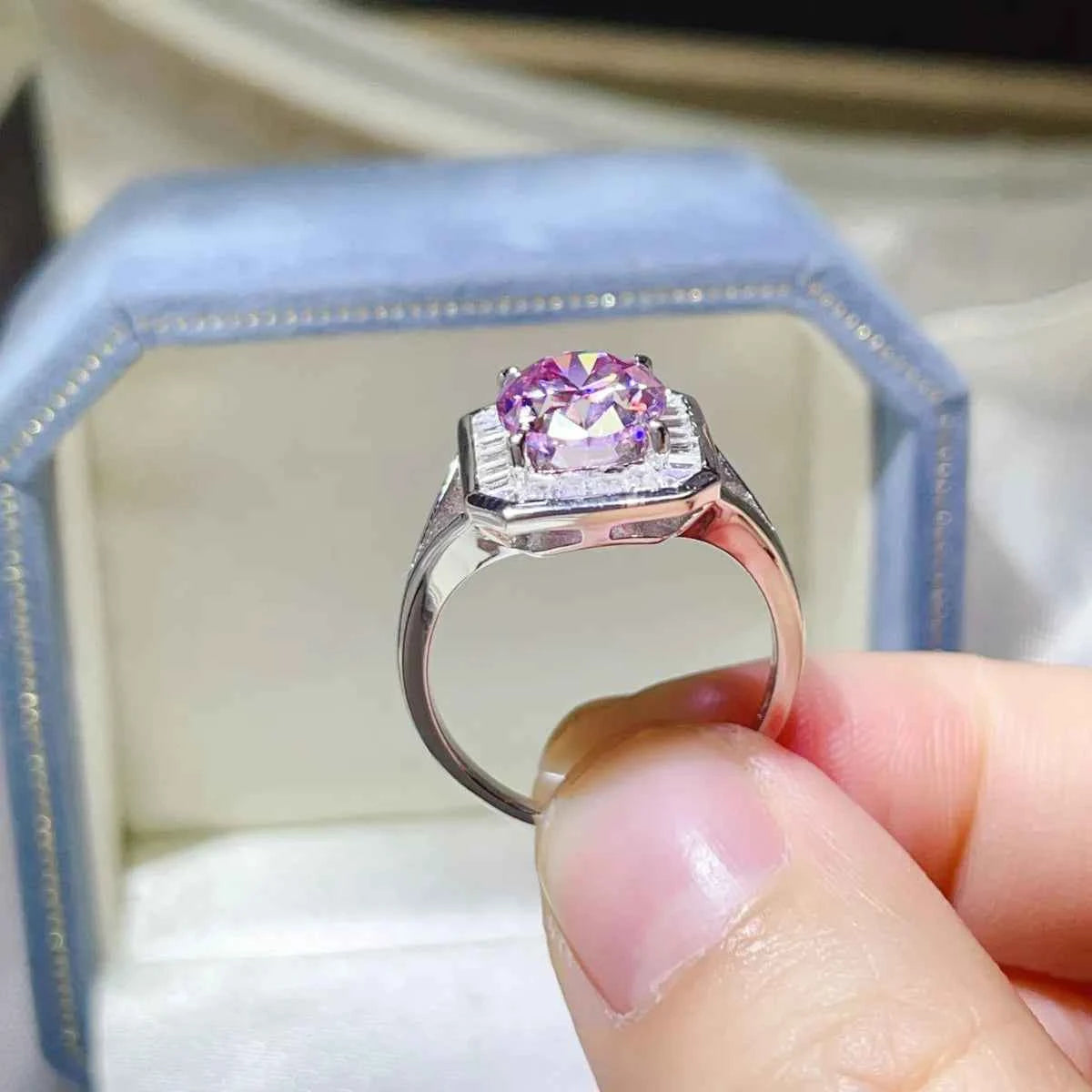 3 Carat Moissanite Square Ring b7690ac1-8b9b-44ec-91f9-56c7b9037ae3-Max-Origin