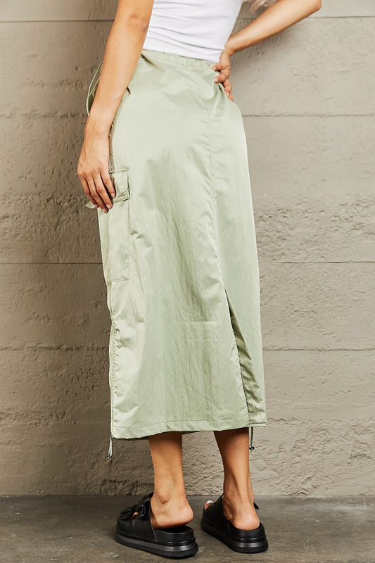 HYFVE Just In Time High Waisted Cargo Midi Skirt b77c0e4b96634124b22883993493b8b7-Max
