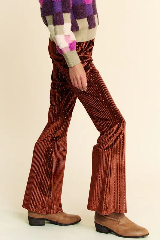 Elastic Waist Knit Flare Pants b77c56ff-e1d5-4b95-be07-5586fab61d53-Max