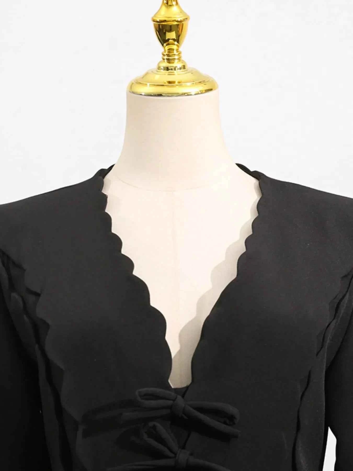 Long Sleeve Bow Front Midi Dress b78c4496-1689-4e64-8c68-11d01ef1d175-Max-Origin