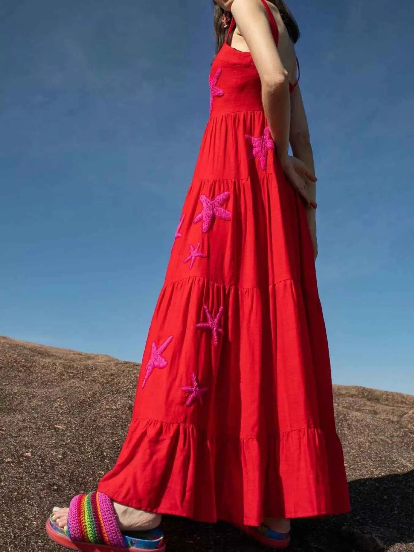 Embroidered Square Neck Tiered Maxi Cami Dress b78d3965-09ba-463f-897e-662e60029e55-Max-Origin