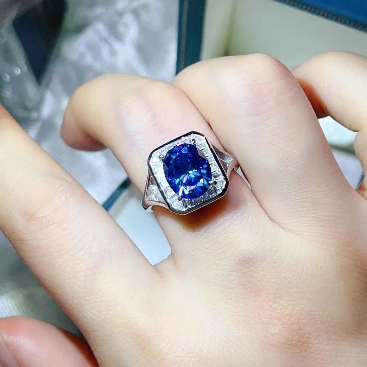 3 Carat Moissanite Square Ring b7c1c67c-6dfb-4988-afc0-514a41b5f301-Max-Origin