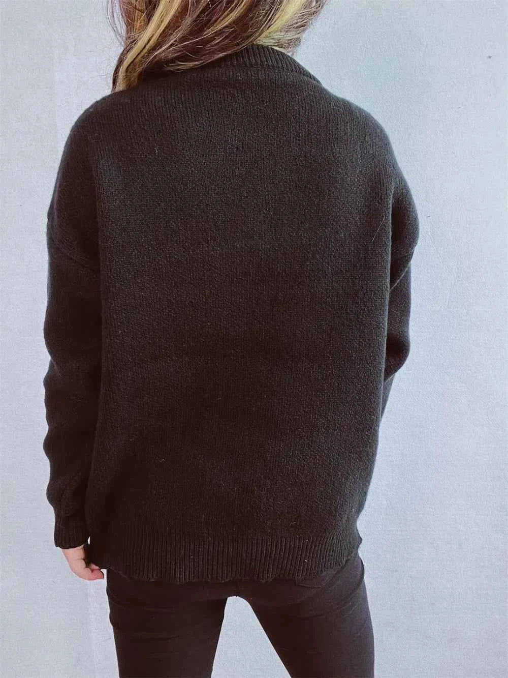 Christmas Tree Round Neck Long Sleeve Sweater b7d7dcc9-2cc9-4414-89b1-d88eb036745a-Max