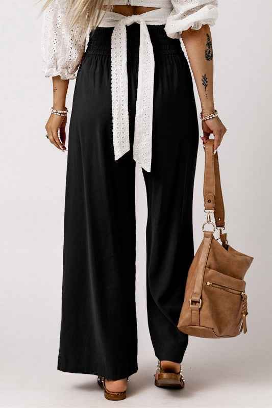 Kenzie Drawstring Elastic Waist Casual Wide Leg Pa b7fb3250-c1a9-4b77-ba2b-6511c72660b5
