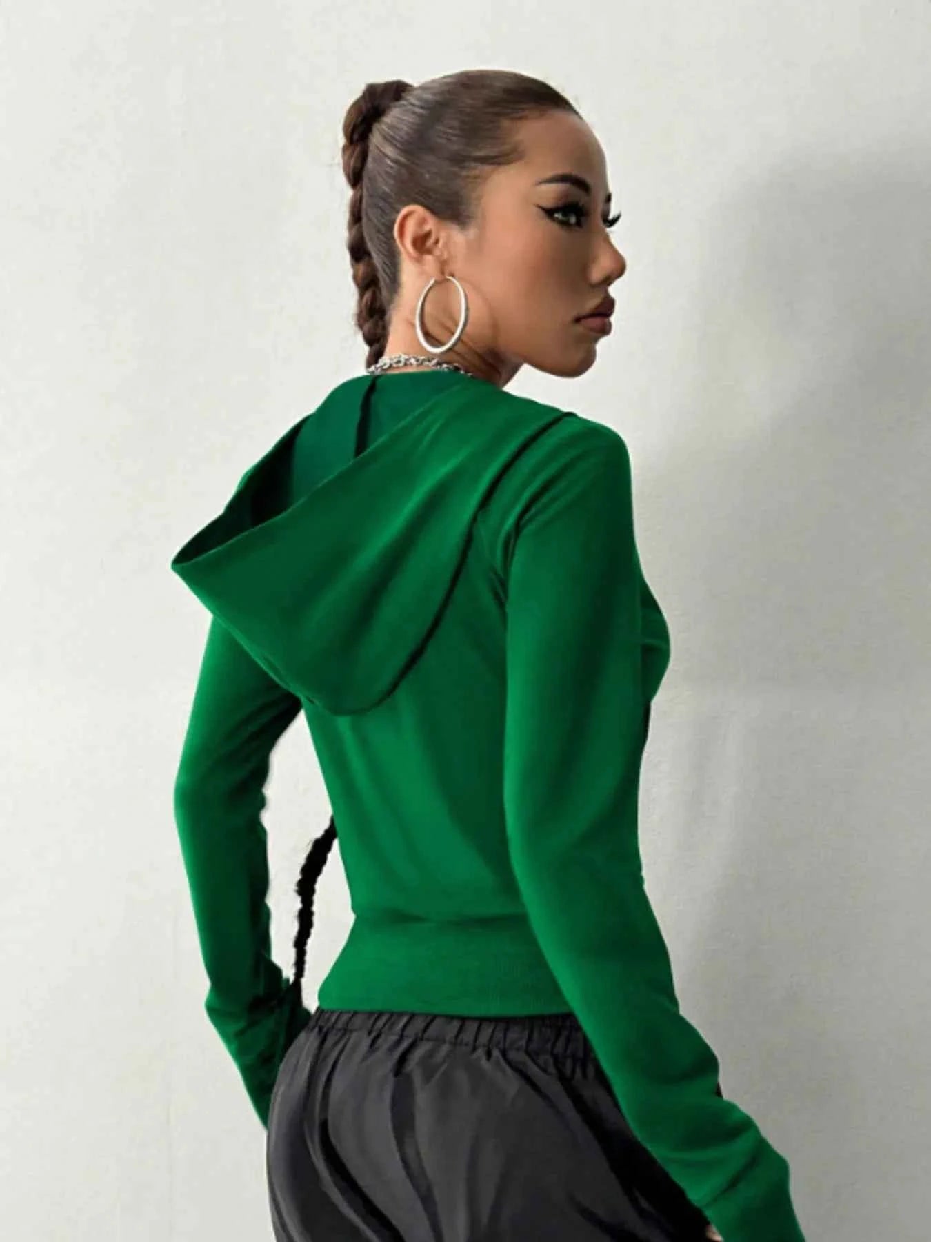 Zip-Up Long Sleeve Hoodie b8244d0915364b6784706236e09adcee-Max-Origin