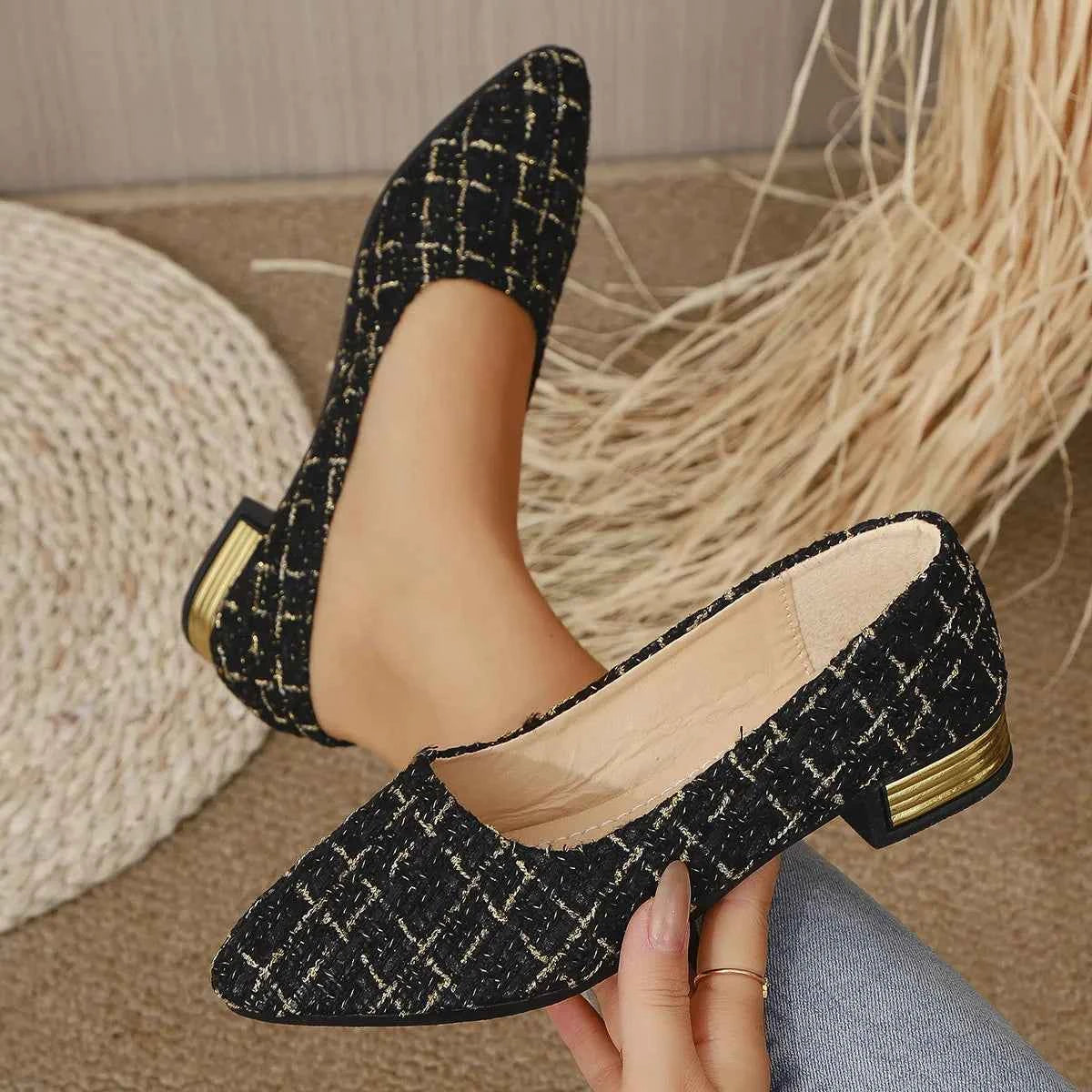 Point Toe Block Heels Slip-Ons b84a22c2e9c14e8c9b9d44115a19ef2e-Max-Origin