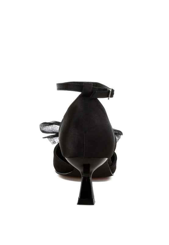 Cadell Bow Detail Satin Sandals b852998c-513a-48ba-b63b-015f0f298daa
