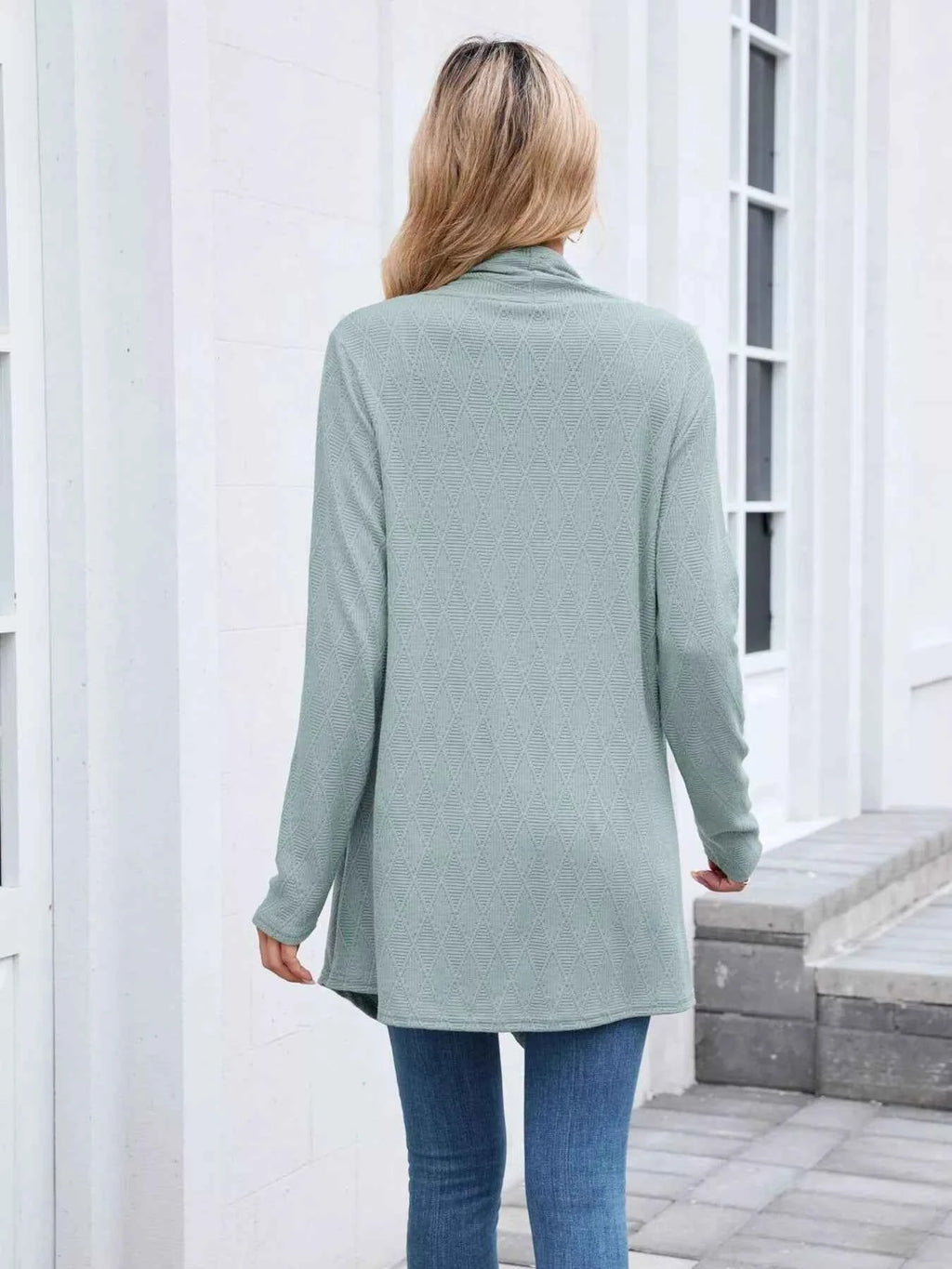 Open Front Long Cardigan