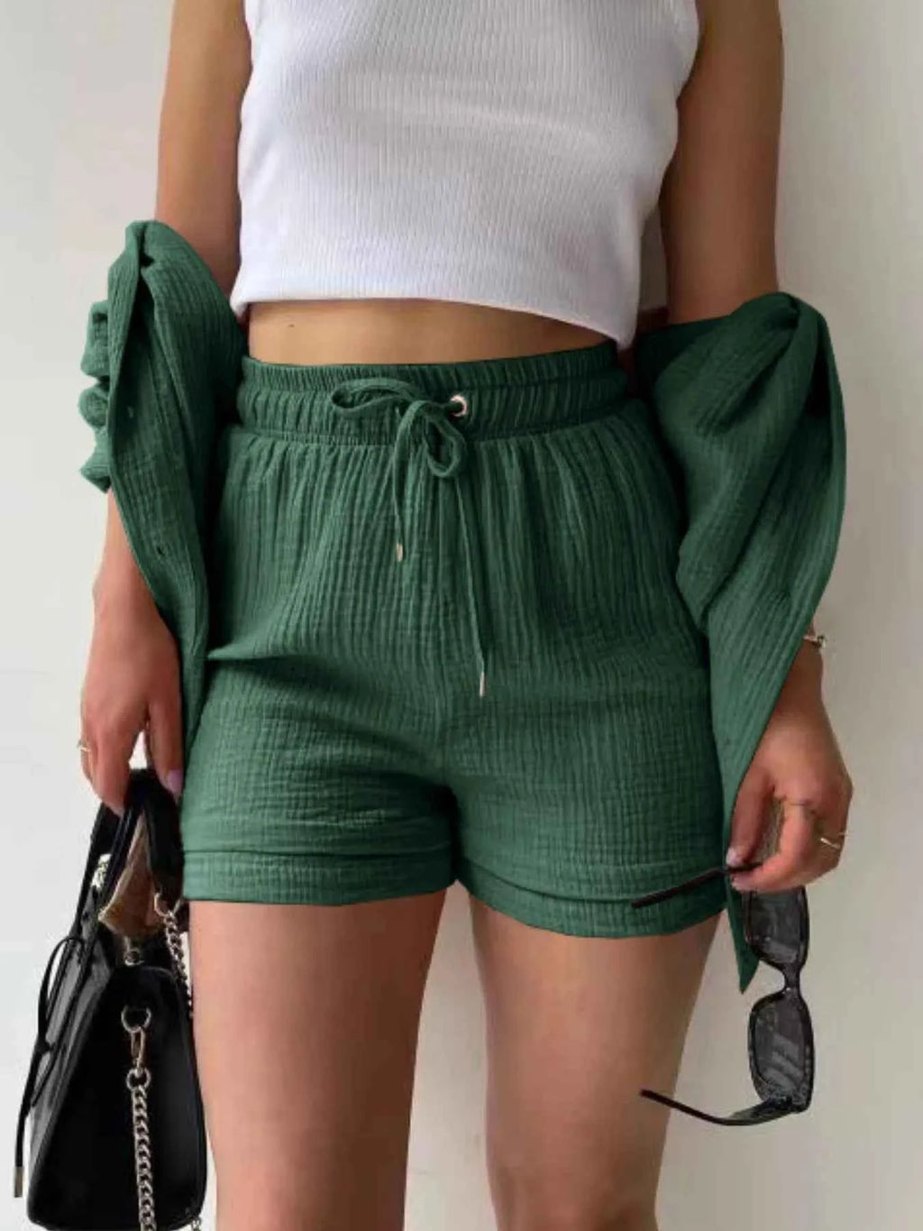 Textured Button Up Shirt and Shorts Set b86c16e2-0195-428a-90be-8494c41a2de0-Max-Origin