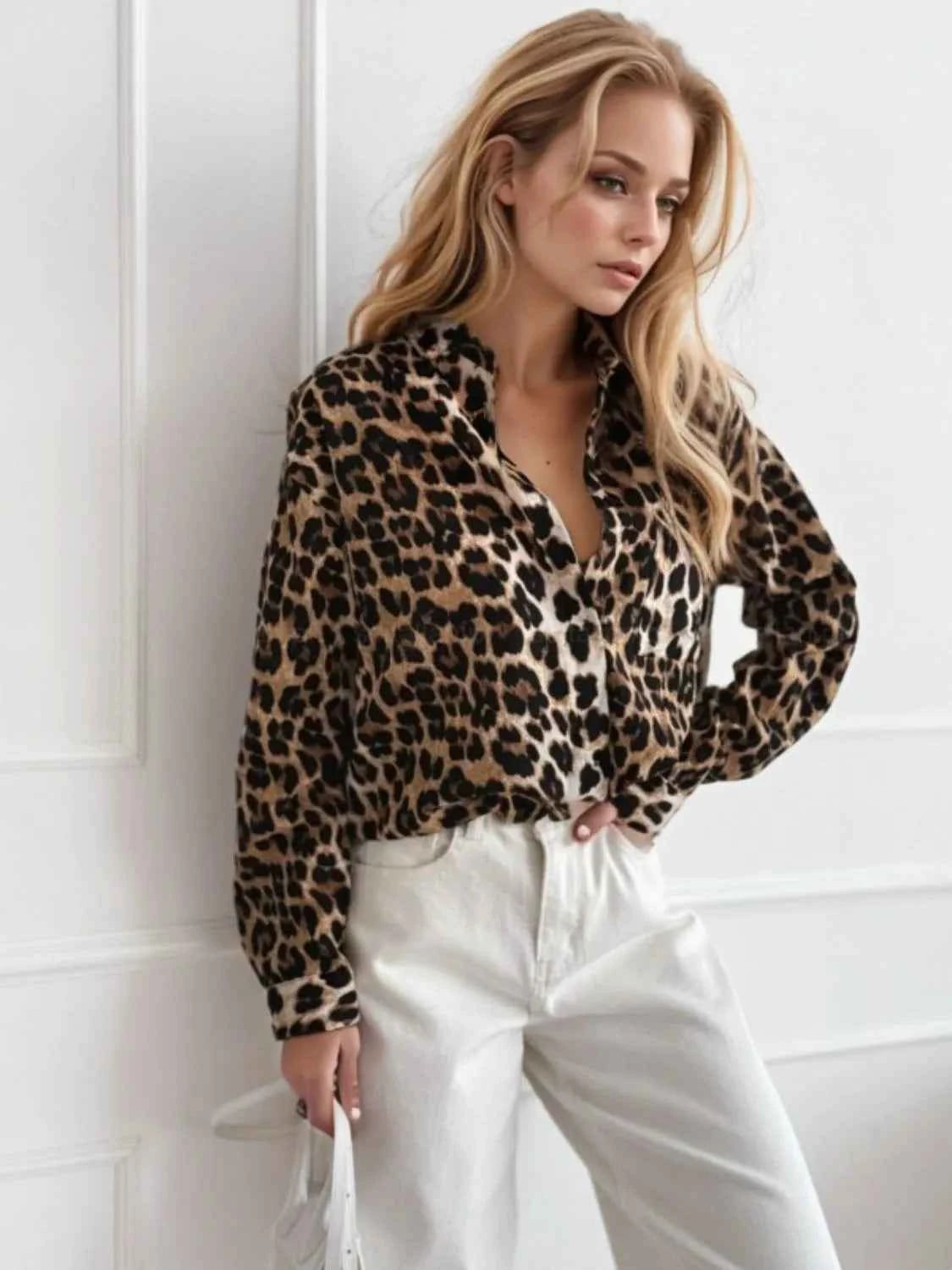 Leopard Collared Neck Long Sleeve Shirt b8b4b06f-2fc2-40e4-a6b9-f1779ca2077f-Max-Origin