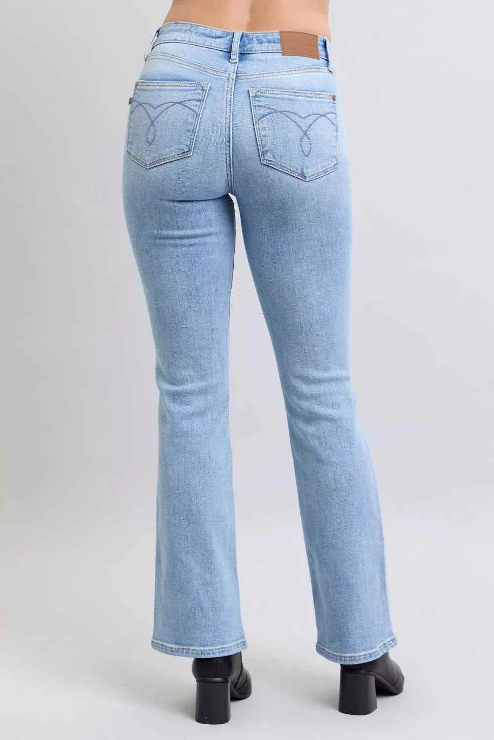 Judy Blue Mid Rise Thermal Bootcut Jeans b8c715b0a2474661b1916c4400f6630e-Max-Origin