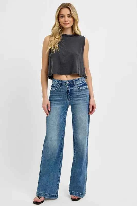 RISEN Full Size Tummy Control High Rise Wide Adjustable Waist Band Jeans Plus Size b8cffe2f-ccac-42f2-9cf6-5f148a2af63f-Max-Origin