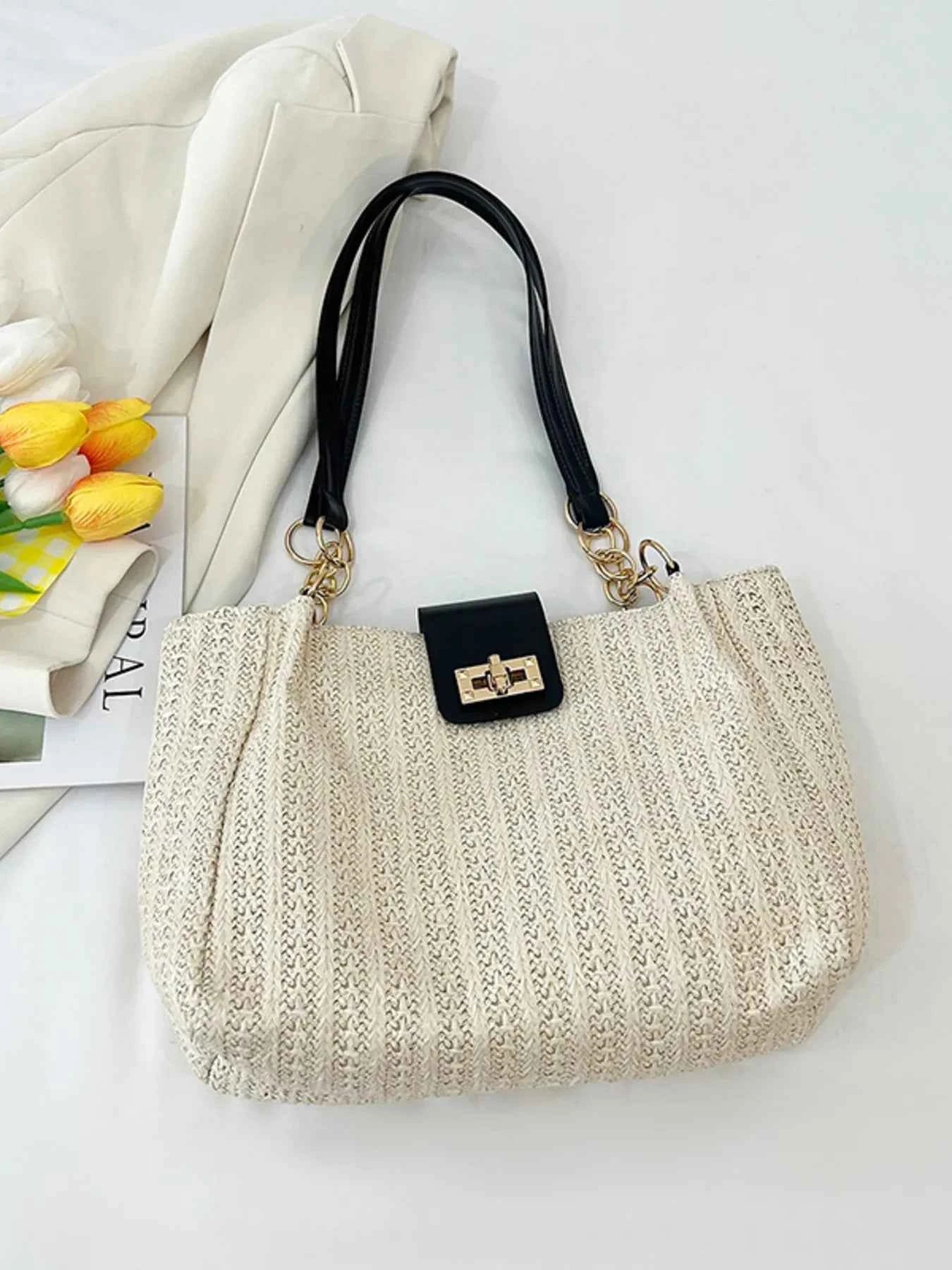 Woven Straw Shoulder Bag b8d30beb8d9f4605ba8da305a14b8edd-Max-Origin