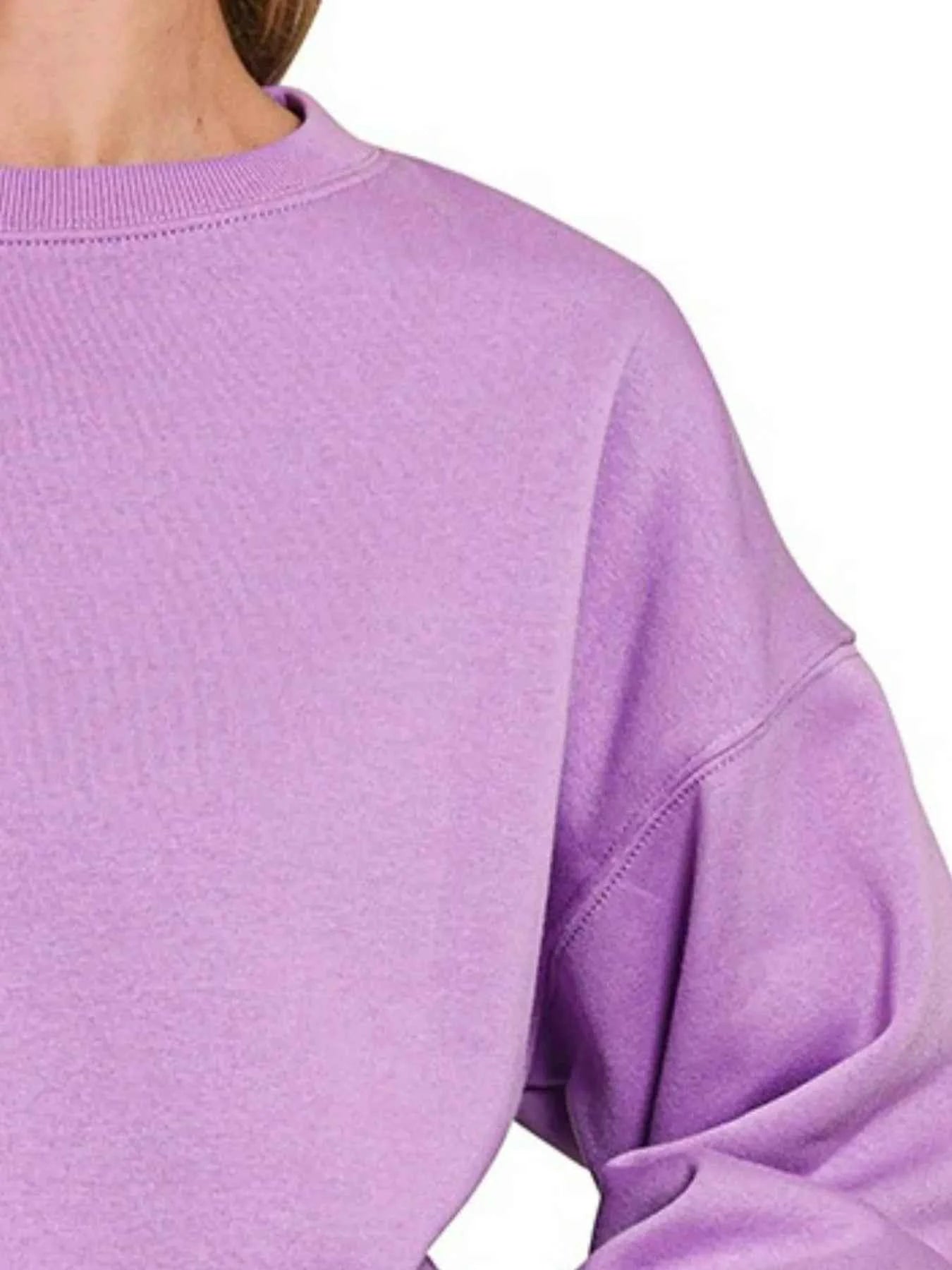 Zenana Fleece Crewneck Long Sleeve Sweatshirt b8d41f9f-d11c-4c7d-9e23-d02b46857224-Max-Origin