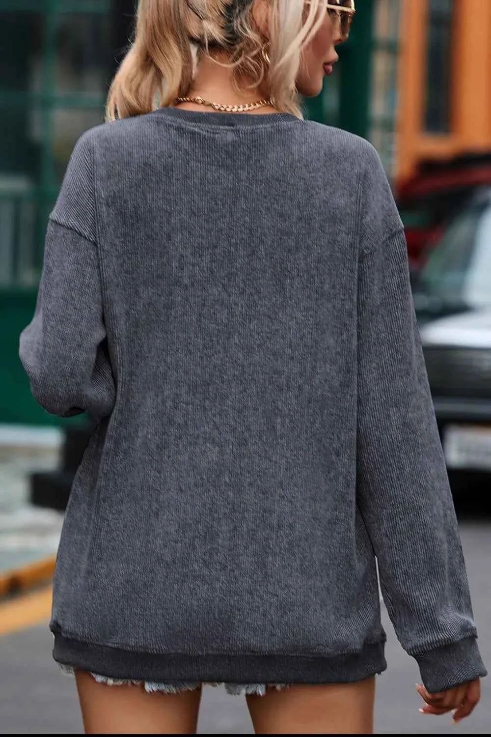 Glitter Ghost Round Neck Long Sleeve Sweatshirt b8ef912f-5698-495e-b703-cf6bfa51abbc-Max