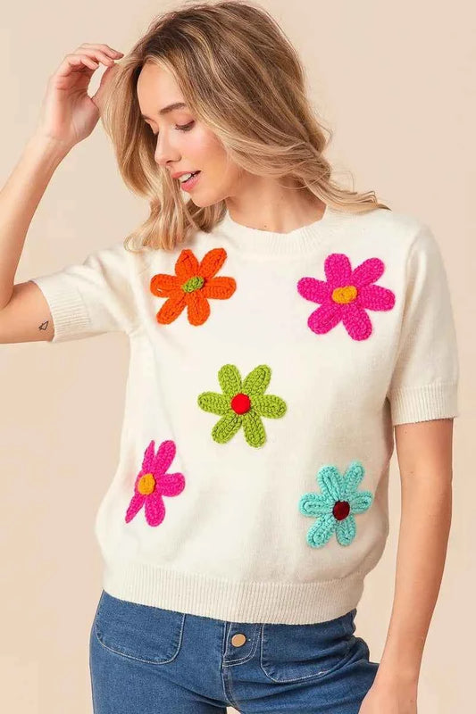 Crochet Flower Patch Sweater Top b8fd0f706ded4332af3578a4830c884e-Max-Origin