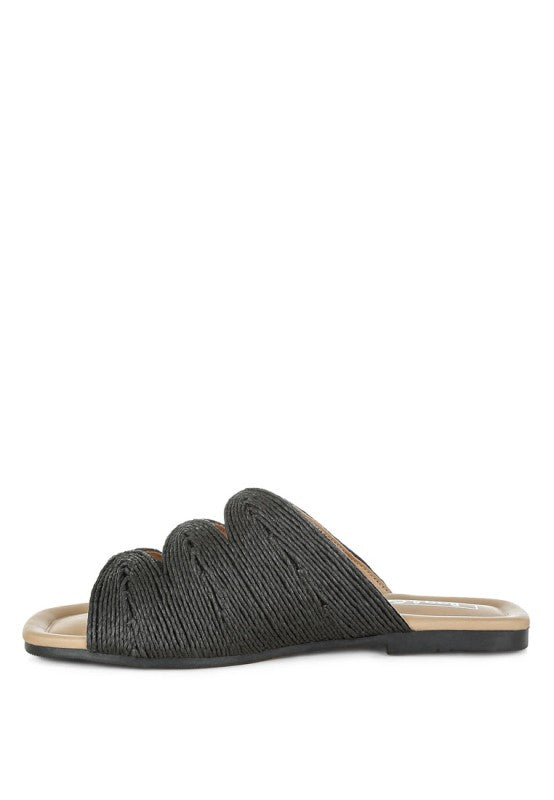 Daisy Doe Raffia Square Toe Flats b912efbc-9a07-4f42-b709-a8d0a7ef3dbc