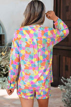 Valentine Heart Candy Shirt and Shorts Pajama Set b92a90a6-c39b-4387-a6cf-8699e3fe23e3