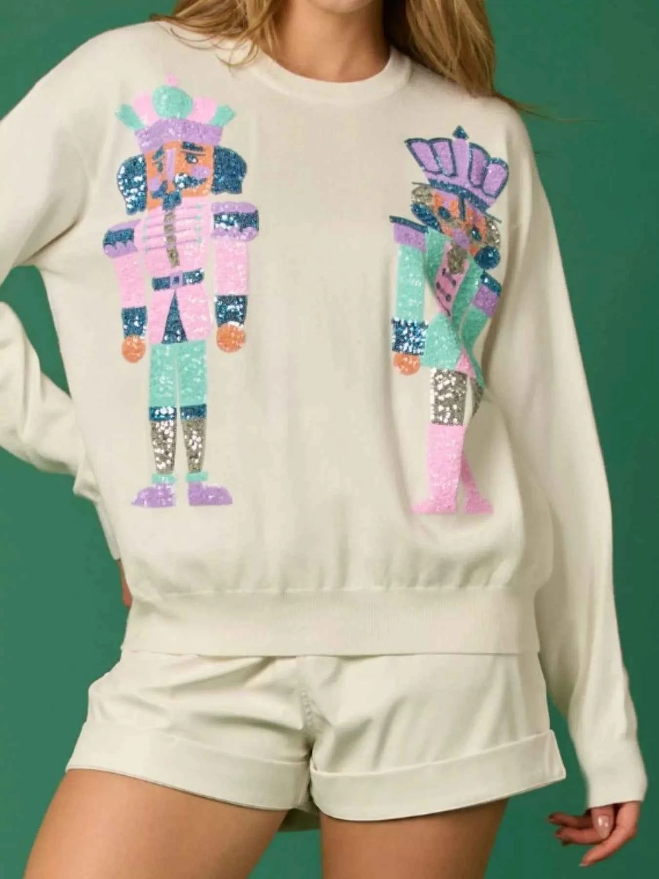Sequined Nutcracker Long Sleeve Sweatshirt b939fd68-ae20-4130-be98-3e5aaae3bd14-Max-Origin