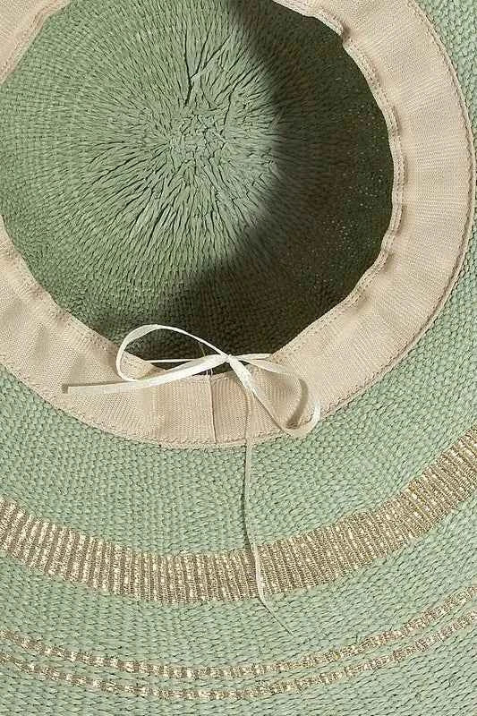 Fame Metallic Accent Trim Floppy Sun Hat b95b04b9-a179-44b0-9535-aea7c89a4abf-Max-Origin