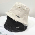 Frayed Edge Bucket Hat Cream One Size b970831e-669a-4227-840b-726de8ec0cfe-Max-Origin