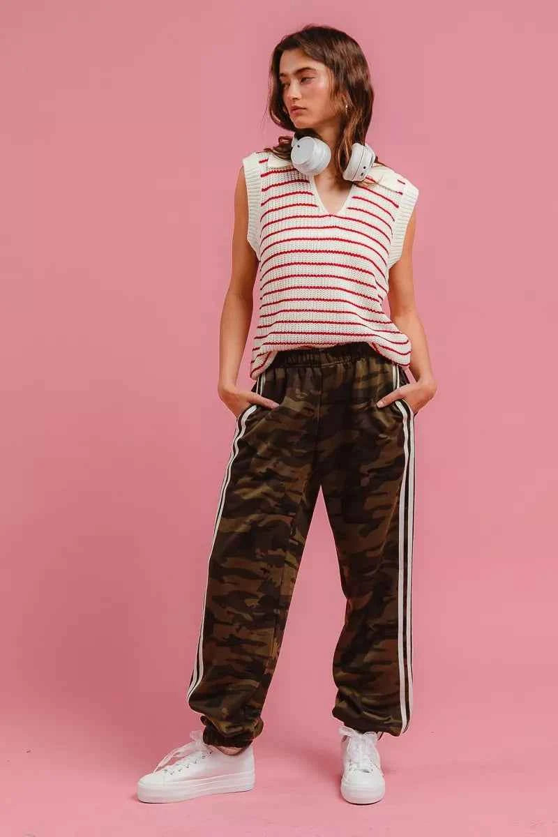 BiBi Side Lines Camouflage Track Pants b97905629b8b4042823f7b06884ba54a-Max-Origin