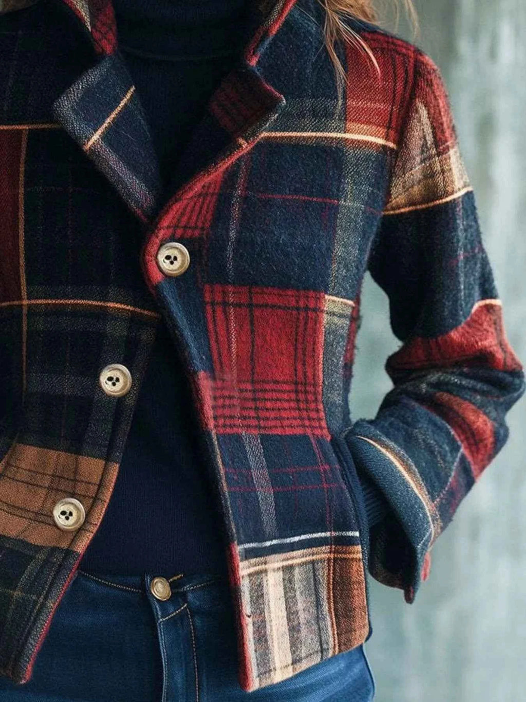 Plaid Button Up Blazer b99d8d8e-6407-4c6a-a596-2d7928904225-Max-Origin