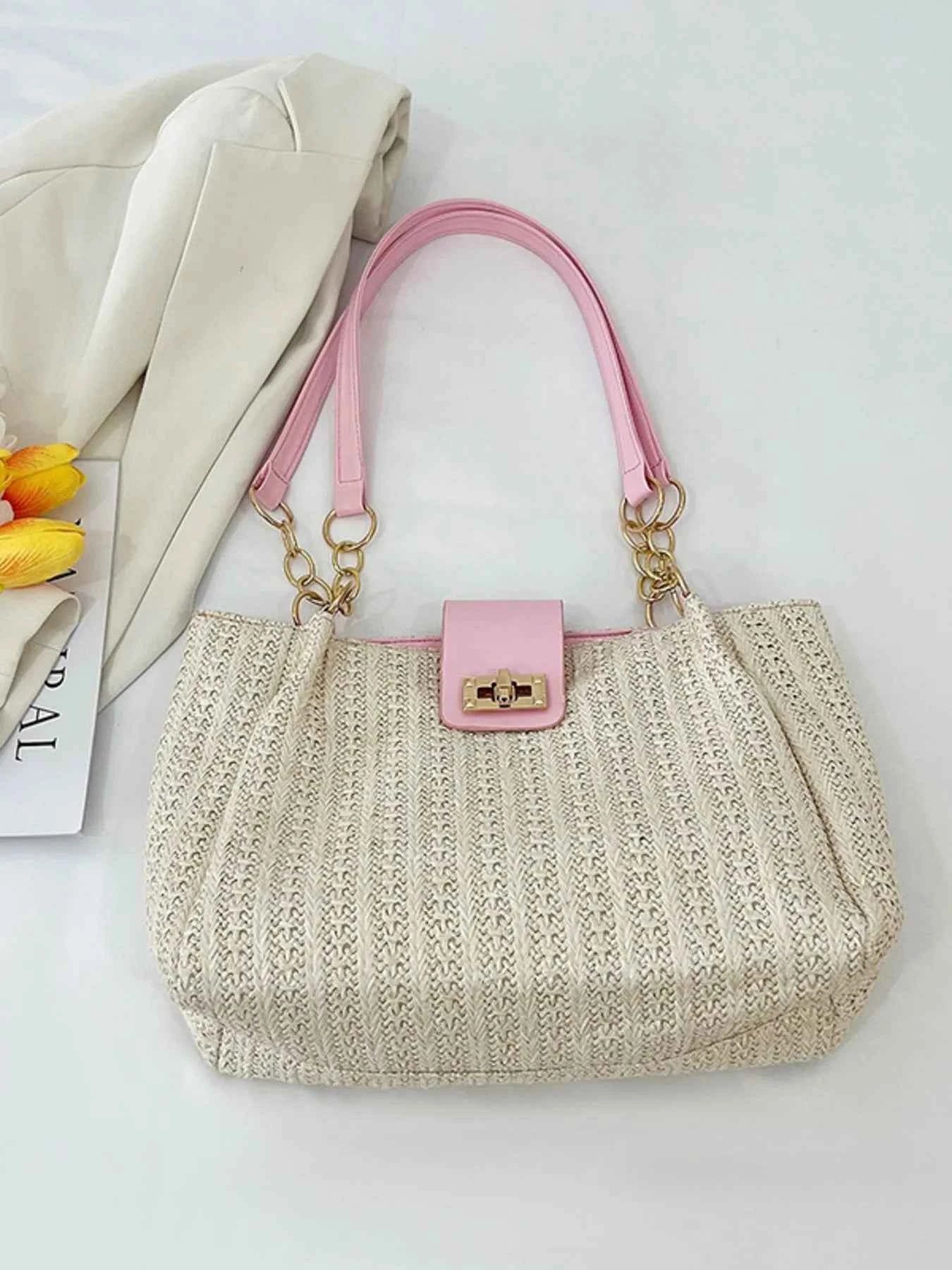 Woven Straw Shoulder Bag b99df886-792a-4c46-977b-11b56052cda0-Max-Origin