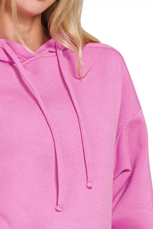 Drawstring Relaxed Fit Fleece Hoodie b99e9409-0e1e-4d64-a14f-d084467d5c0f-Max-Origin
