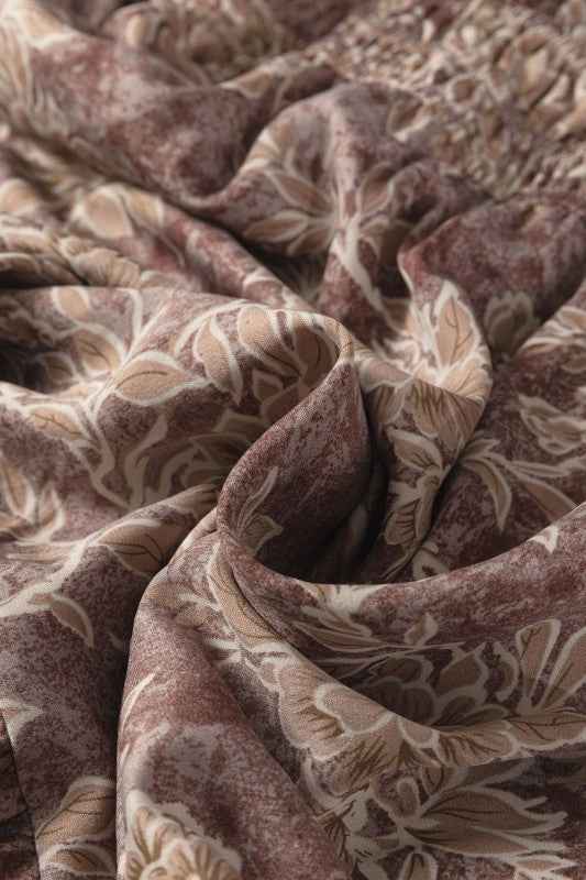 Floral Smocked High Waist Long Sleeve Dress b9ba0aad-df84-4f3d-86be-ead2c6dc3806