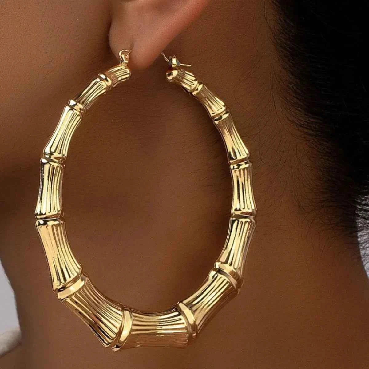 Stainless Steel Textured Hoop Earrings b9e9c7cf-fb73-4c12-98e4-f3295d73923a-Max-Origin