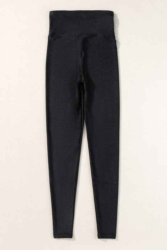 Solid High Waist Tight Leggings b9eb04c0-067d-4a4c-a1c5-c25b23420052