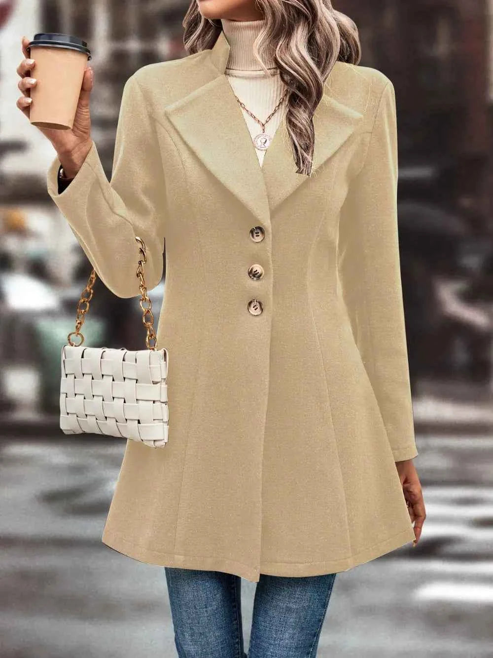 Button Up Longline Coat b9fc447f38984203b3fc271b9190a584-Max