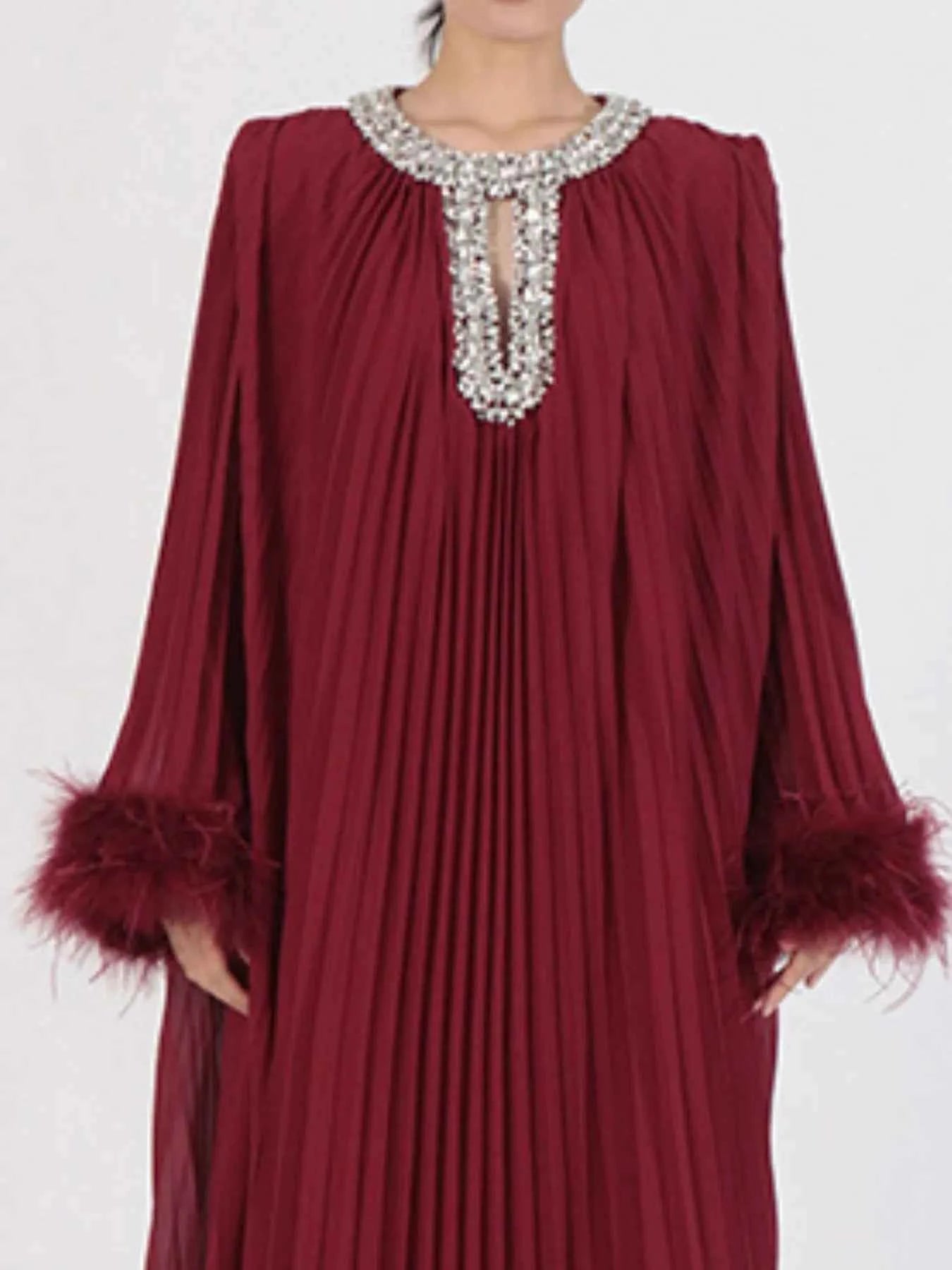Rhinestone Long Sleeve Maxi Dress ba1b9532-0b0f-4cfd-b3c4-013f16148bfc-Max-Origin