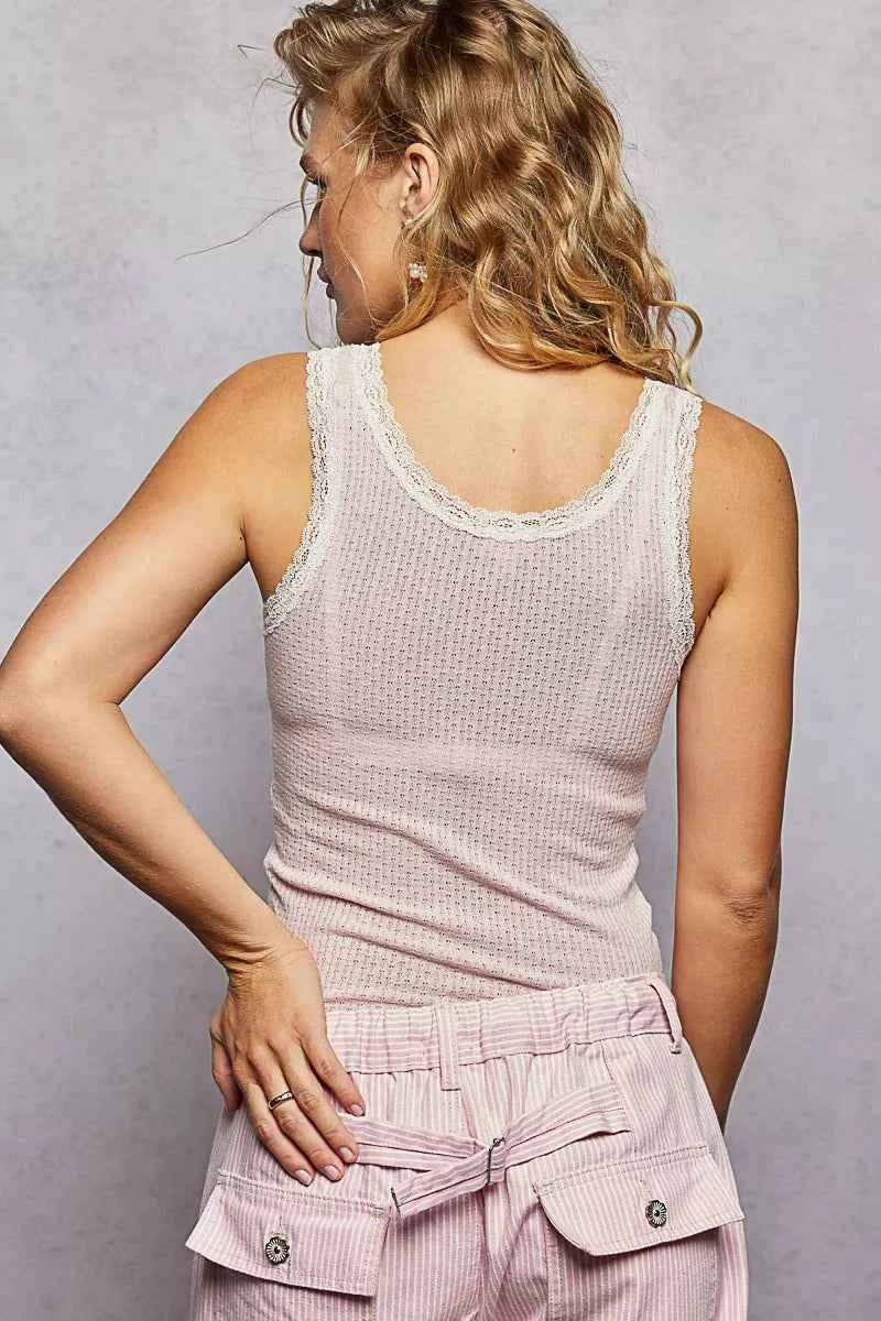 Lace Trim Tank with Front Button Closure ba2724bb-8eae-4a90-98da-e5a861f7c8e5-Max-Origin