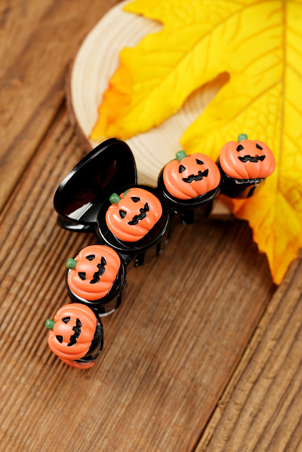 Russet Orange Halloween Pumpkin Hair Claw Clip ba3266aaaaa47878