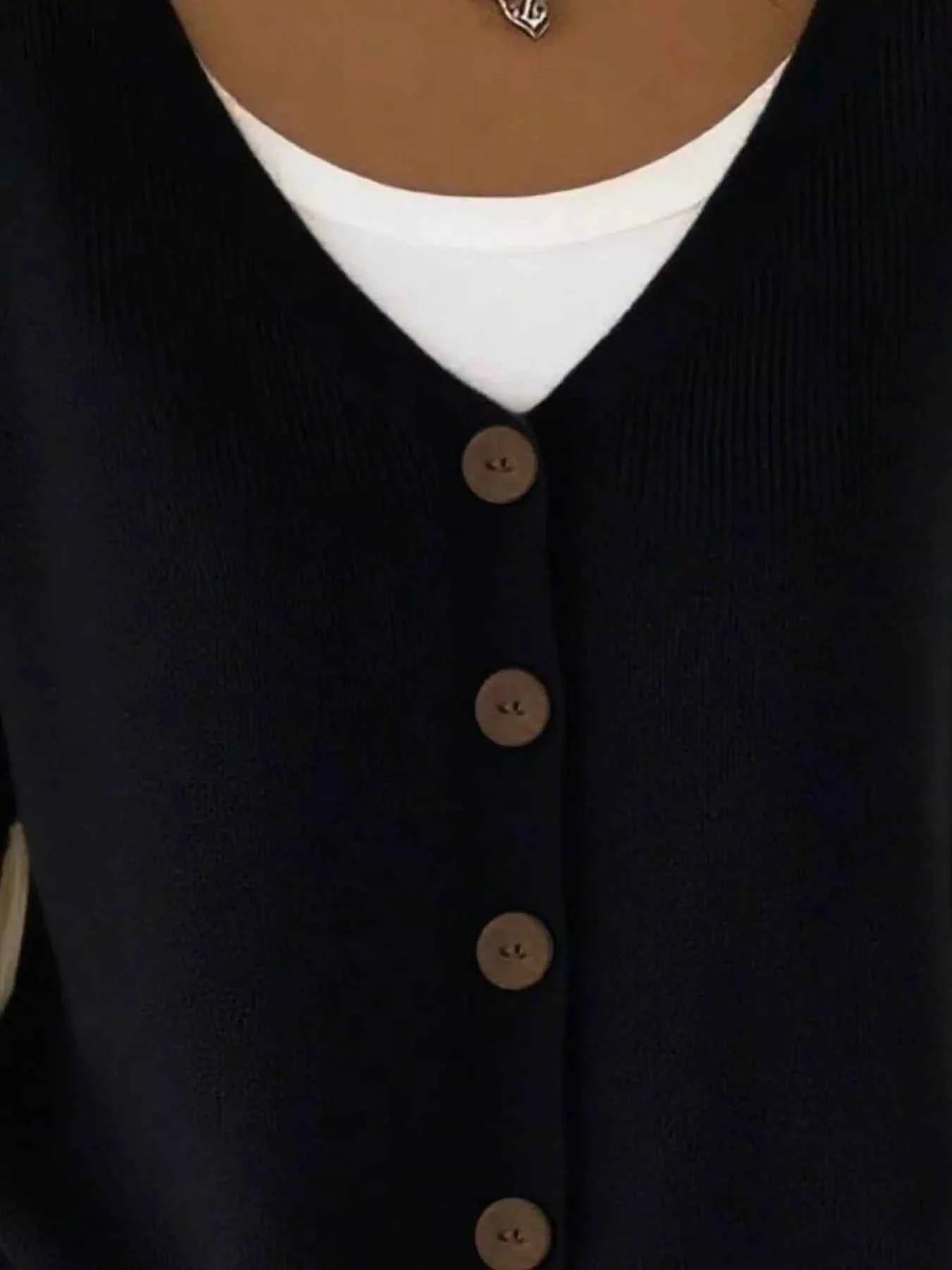 Full Size Button-Front V-Neck Cardigan Plus Size ba55080b-186e-4f8e-a150-3838fcc6d1d4-Max-Origin