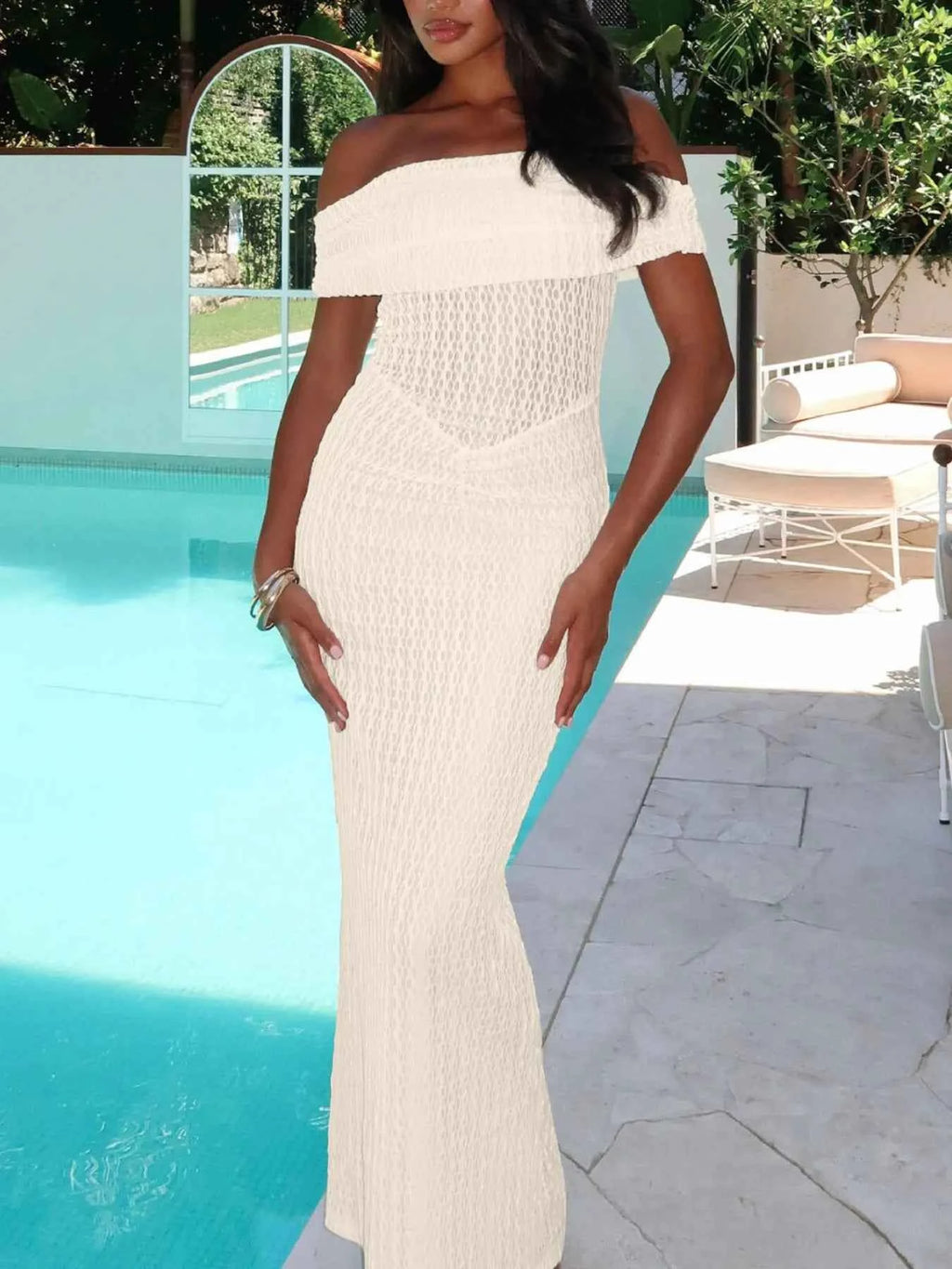 Off Shoulder Texture Maxi Dress ba67e28c-5920-4ede-abd9-a2db5bdcb080-Max-Origin