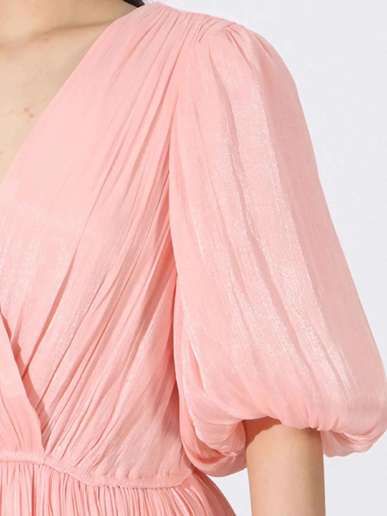 Layered Surplice Puff Sleeve Maxi Dress ba7b6ce6-3f48-4228-bf13-456312e4dd41-Max-Origin