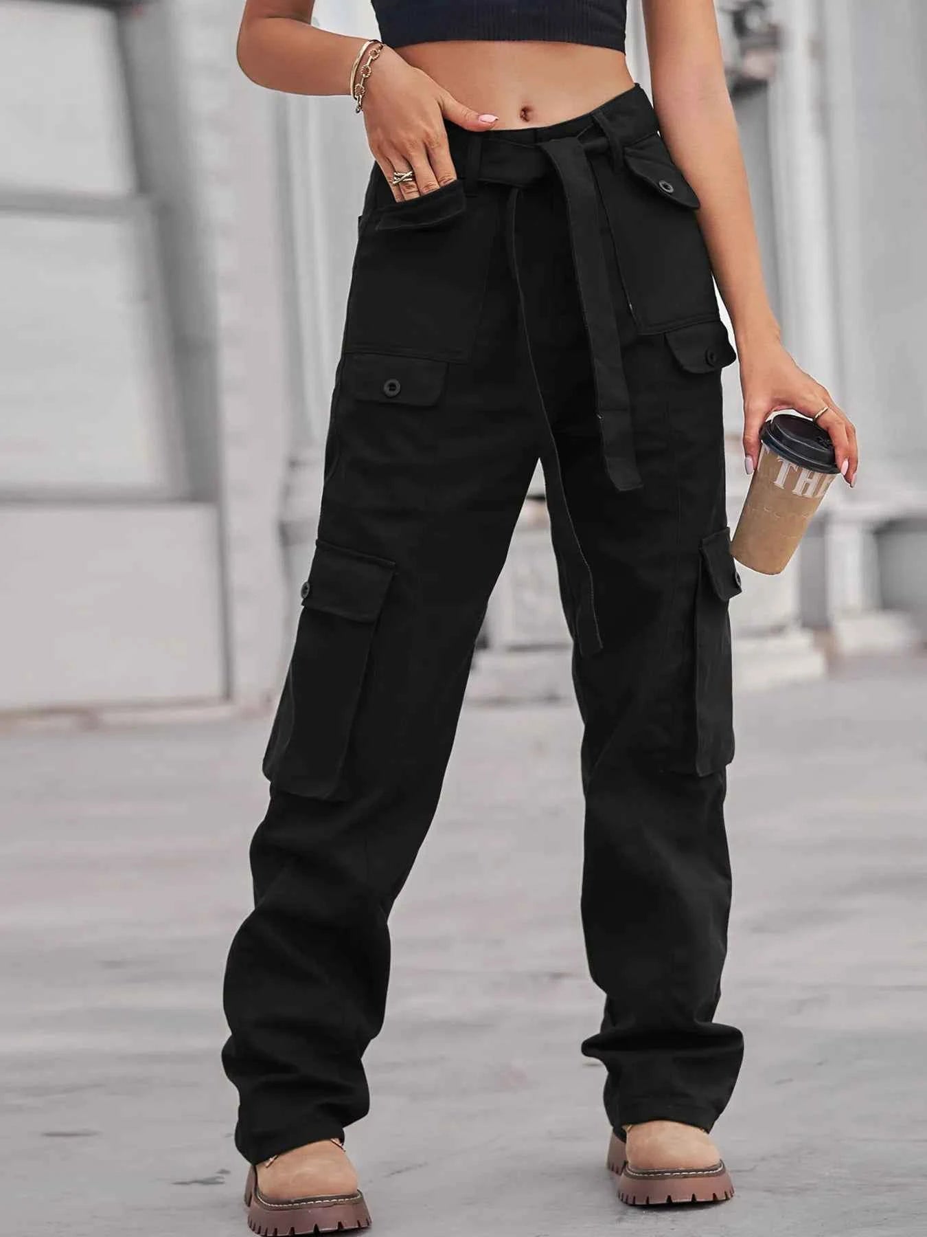High-Waisted Multi-Pocket Cargo Jeans ba837f164fe54d47901c23e2ba615d5e-Max-Origin