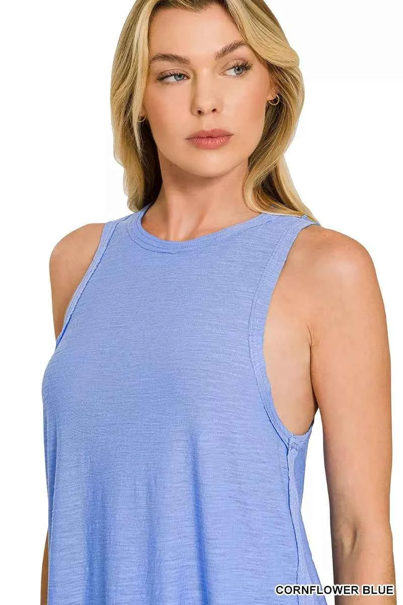 Zenana Curved Hem Slub Tunic Tank babdbf9db7ce4ee19f1333340b5138e6-Max-Origin