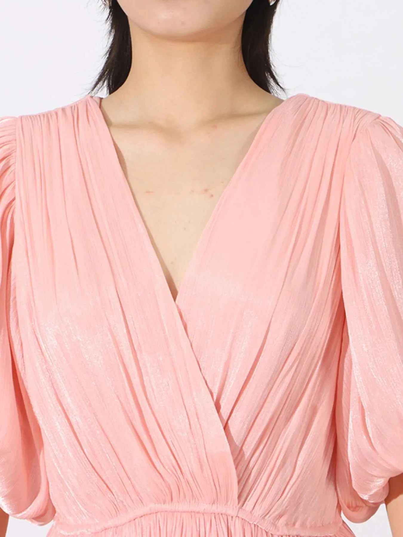 Layered Surplice Puff Sleeve Maxi Dress bae8ecf7-28c7-4308-b60a-4b57d2e314e7-Max-Origin