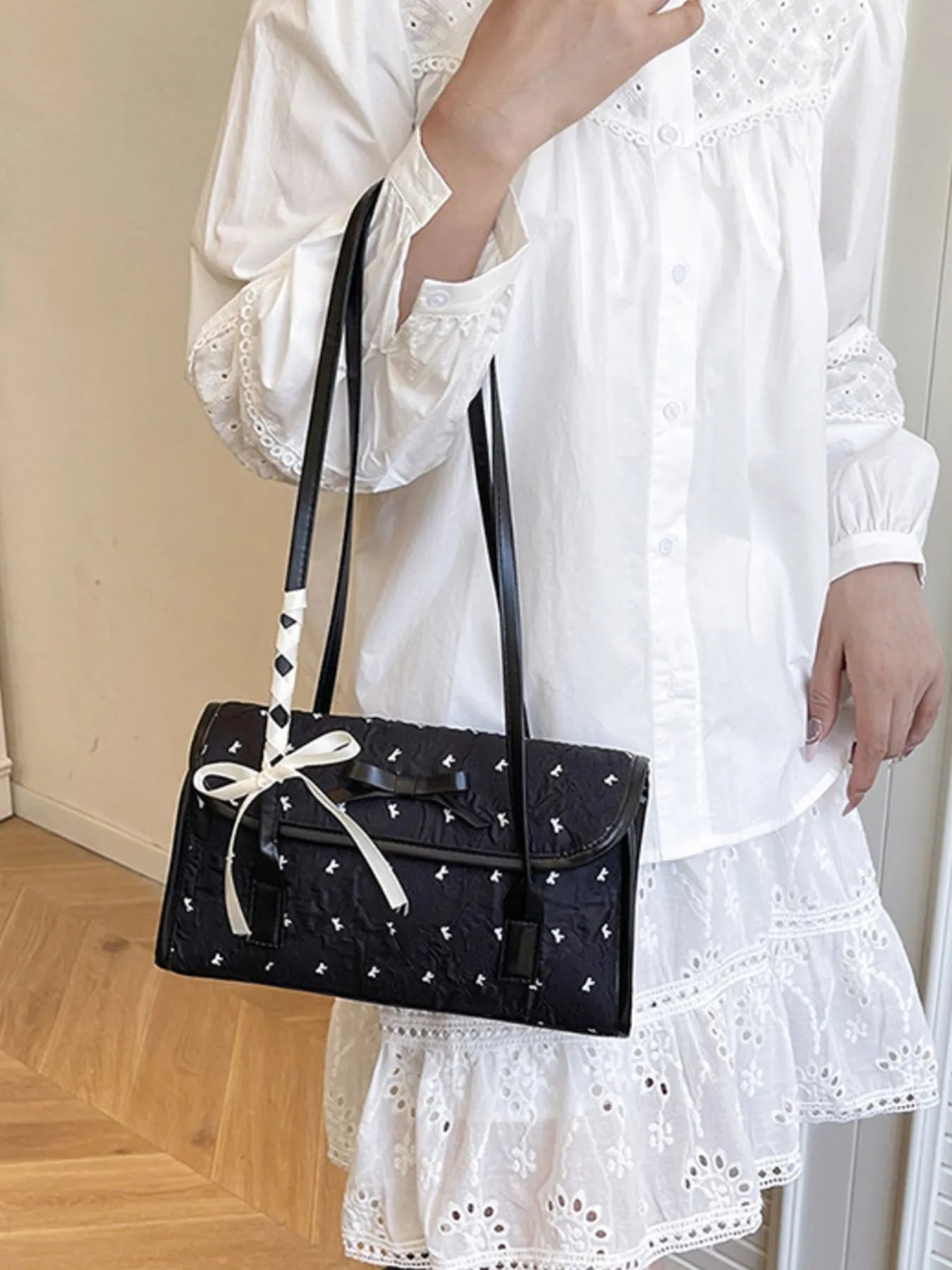 Bow PU Leather Shoulder Bag baf8dc47-50fa-47a0-b8a2-f1857c19e57d-Max-Origin