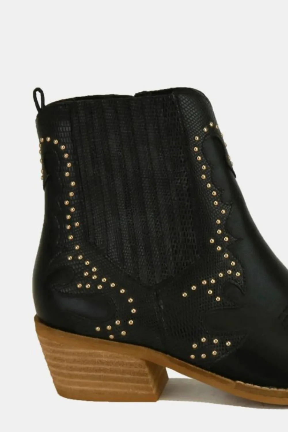 Beast Fashion Studded Detail Point Toe Boots bb156e02-1600-43f8-a1fd-10adf387481f-Max