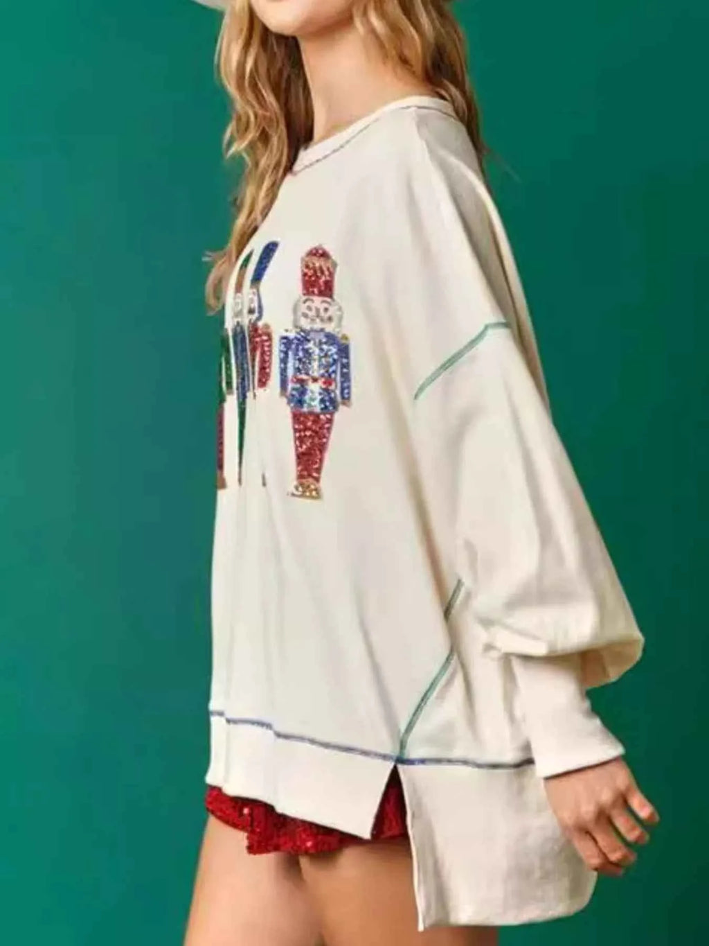 Christmas Nutcracker Sequin Round Neck Sweatshirt bb1b0fcb-a383-45df-b7c4-99ae925e18b7-Max-Origin